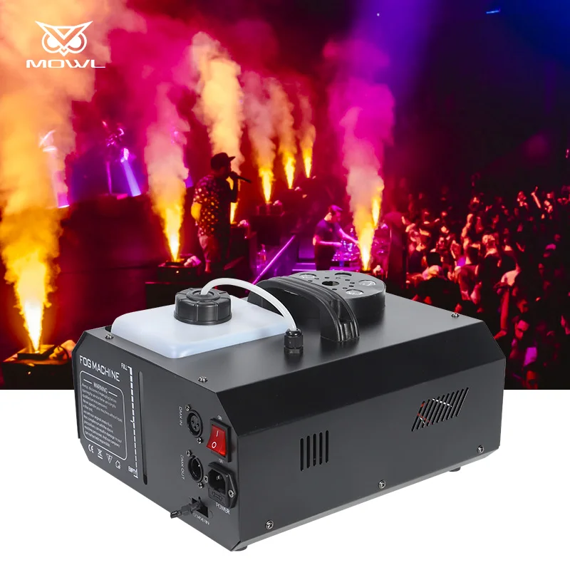 

Professional Stage Effect 1500W 6 Pcs RGB Fog Smoke Machine for Music Show Party