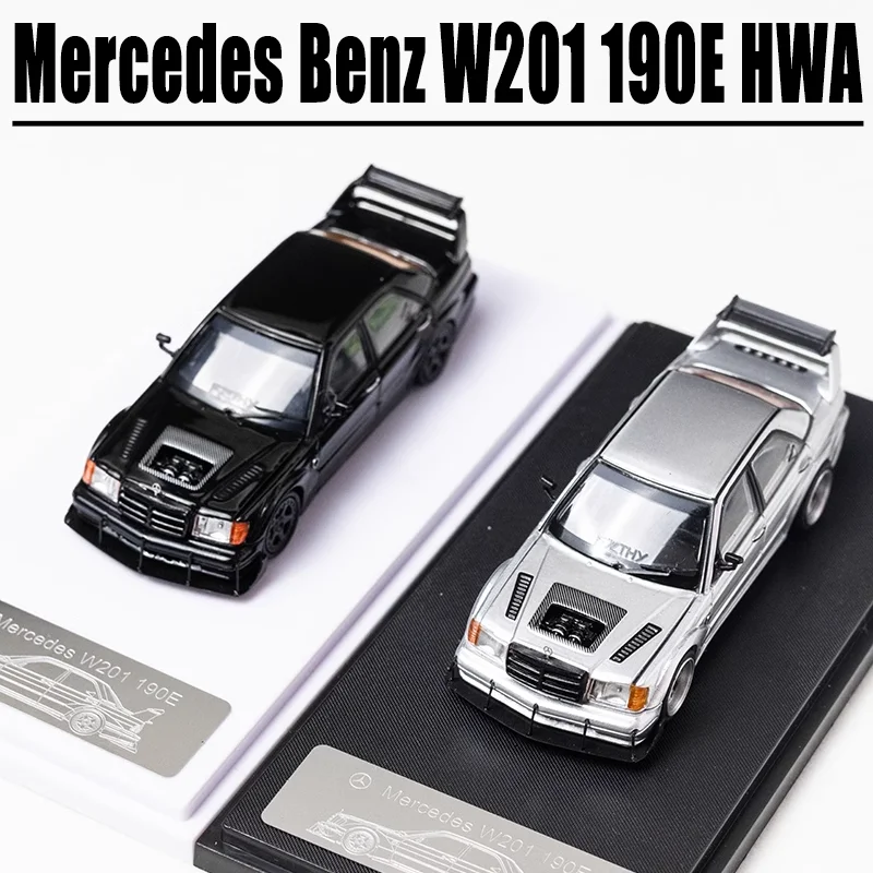 Rhino Model 1/64 Mercedes Benz W201 190E HWA Alloy Toy Motor Vehicle Diecast Metal Model