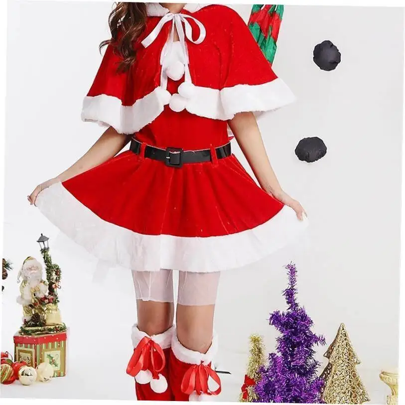 

Christmas Female Halloween Party Uniform Santa Claus Costume Women's Traditional Clothing Stage Performance Outfit