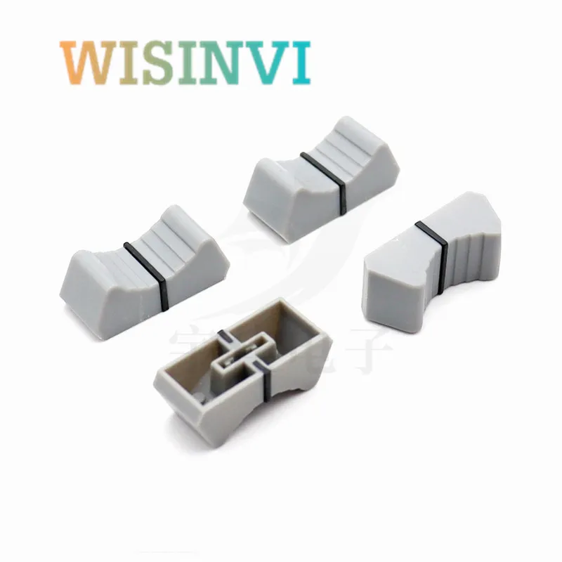 10PCS 24X11X10mm Mixer Dimming Table Straight Slip Potentiometer Fader Knob Cap Push Button Cap 4mm Hole Fader Cap Aperture 4MM