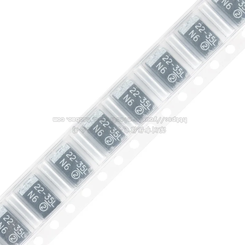 (5/pcs) 22uF(226)±10% 35V Tantalum Capacitor, CASE-E_7343 SMD Package, 293D226X9035E2TE3