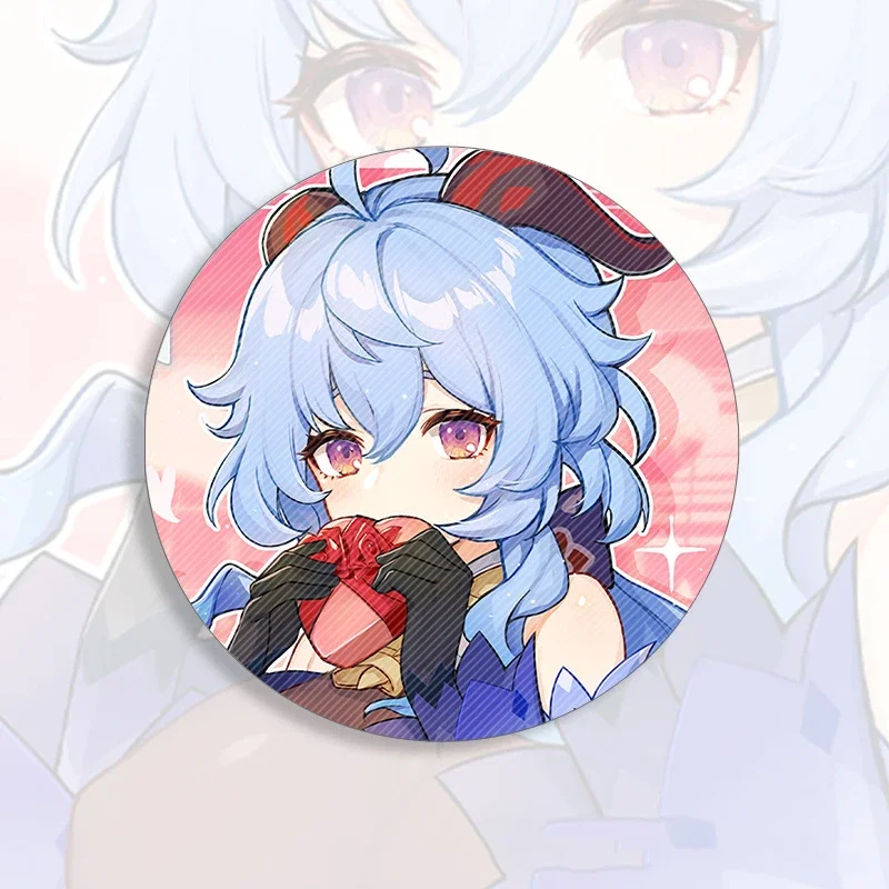 Anime Game Genshin Impact 58mm Anime Badge Brooch Pin Cosplay Badge Accessories for Clothes Backpack Decoration Brooch Gift