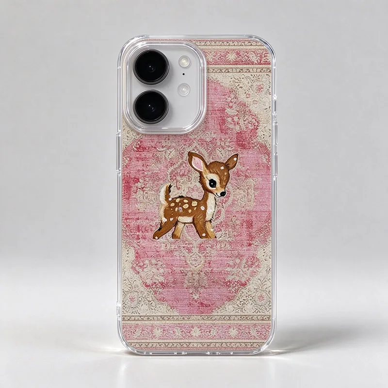 Vintage Rug Deer Phone Case For Xiaomi Redmi 15 Note 17 14 13 12 11S 12S 13C 14C 15C A7 Pro A5 A3 Note15 Pro Plus Cover - view 2