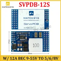 MATEK SVPDB-12S SERVO PDB with 12A BEC 9-55V TO 5/6/8V Power Distribution Board for RC Airplane Fixed-Wing Servo DIY Parts