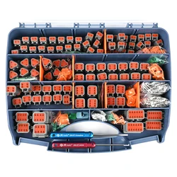 JRready ST6315 604PCS DT Deutsch Connector Kit,2 3 4 6 8 12 Pin Gray Environmentally Sealed Automotive Electrical Connectors