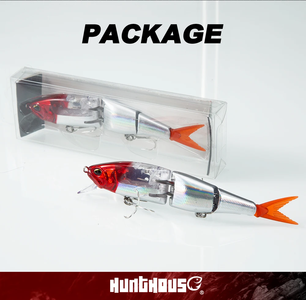 Hunthouse 3-teiliger Swimbait Armajoi Pencil Minnow Angelköder, flacher Flash, schwimmend, 140 mm, 22/25 g, Hartköder, Oberflächenköder – Detail 12