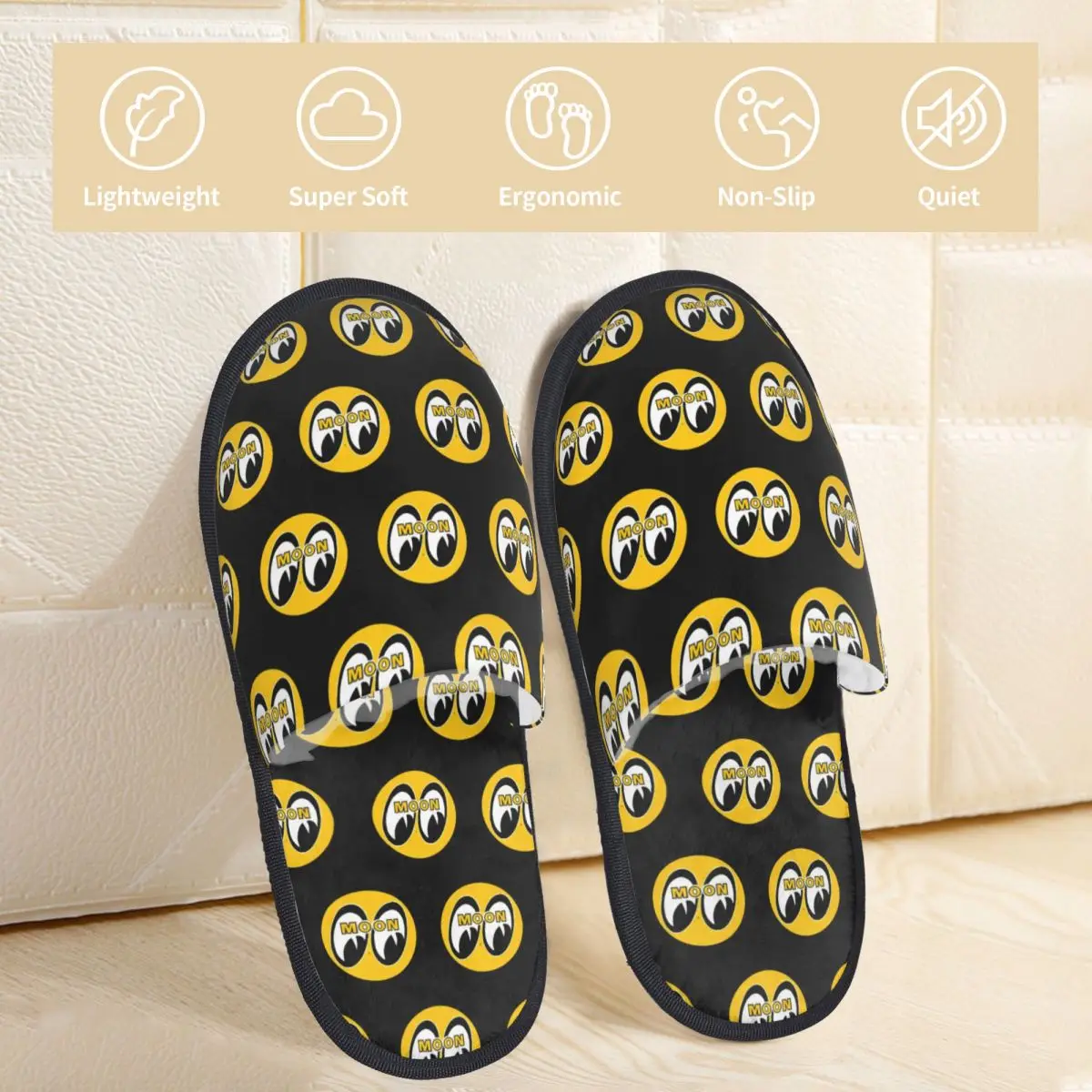 Mooneyes sandal berbulu Pria Wanita, sandal rumah spesial hangat pantoufle homme dilengkapi