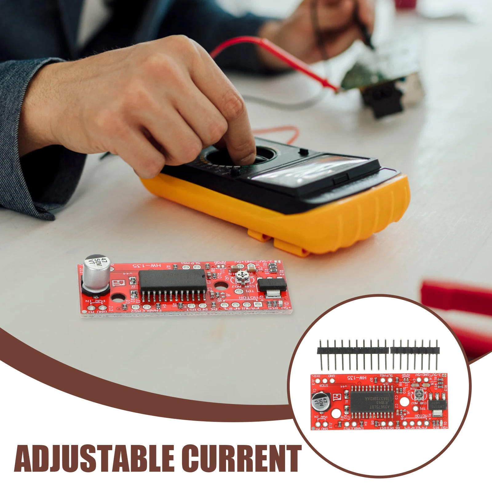

Board Control Module Easydriver Microstepping Resolution Full Half Quarter Eighth Steps Adjustable Current 150Ma 750Ma Power