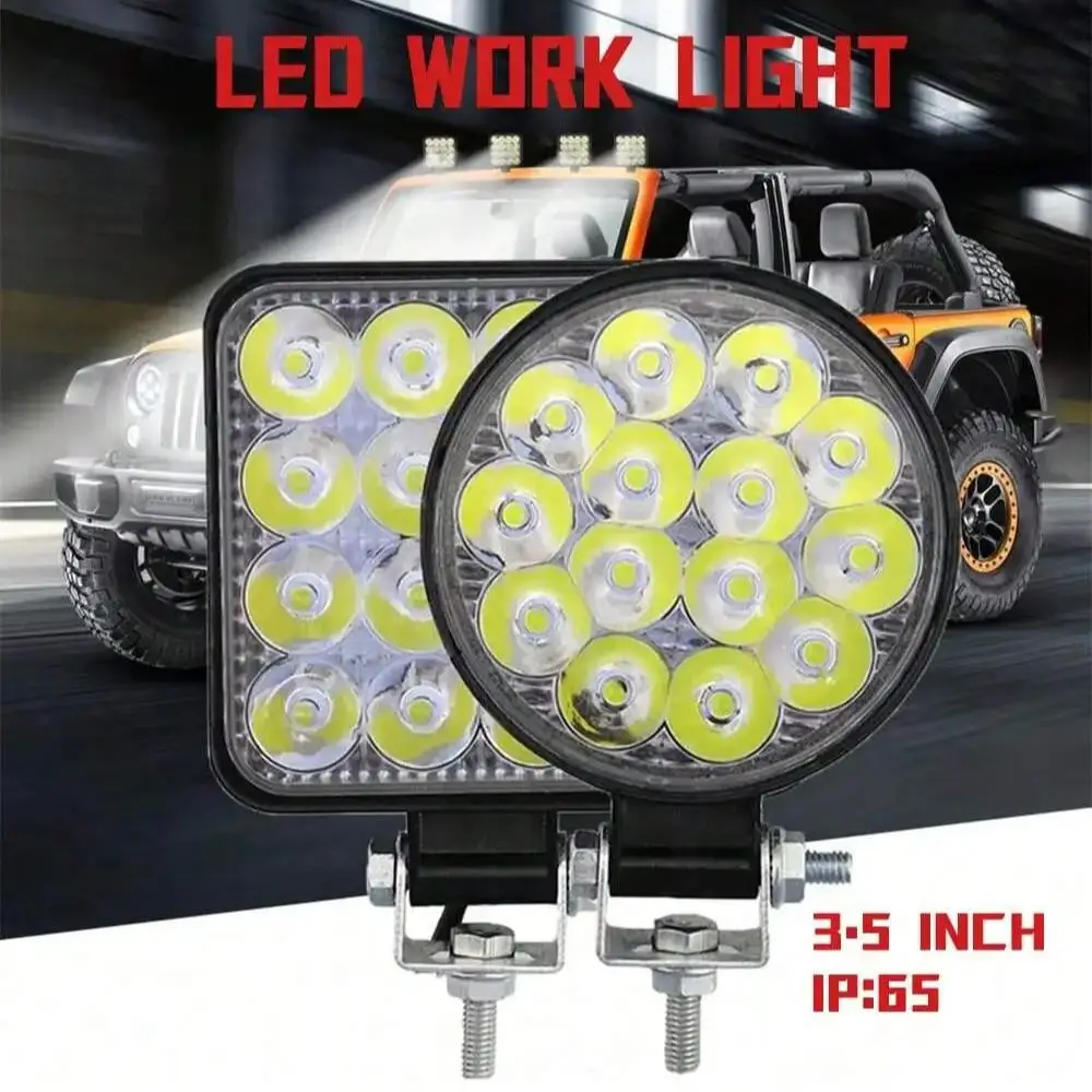 yZ[z1 48W ԗpLEDo[[NCg MINI 16SMD ی^/p^ [NCg 12V I[gCg tHOv It[h ATV SUV X|bgCgp