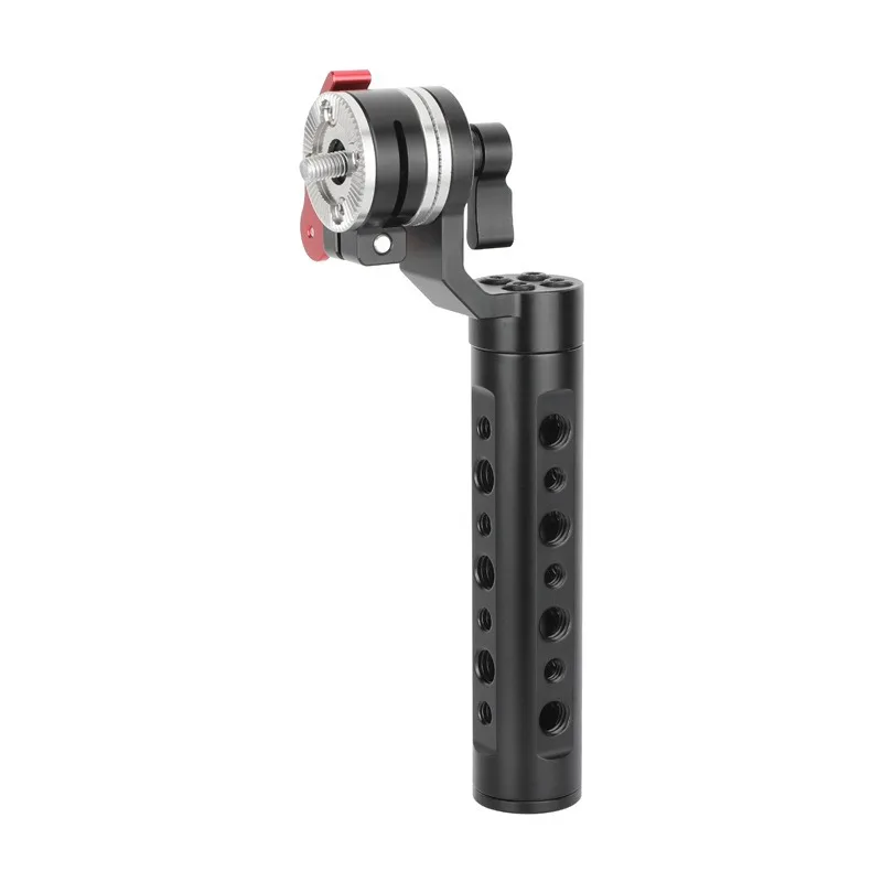 Suitable For Camera Cage,Multi-hole Aluminum Handle,Gear Style Quick Release Hand Grip For Camera & Monitor
