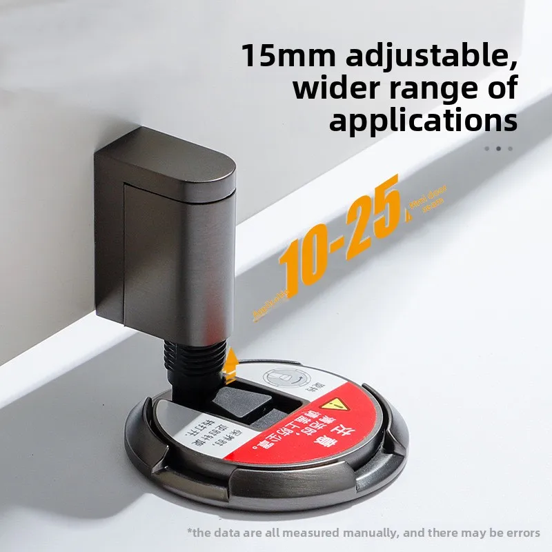 

Door Stopper Magnetic Door Stopper No Drilling Silent Floor Door Stop with Screws Adhesive Adjustable Mechanical Magnetic