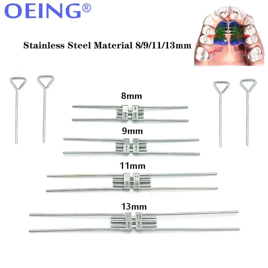 Dental Orthodontic Expansion Screw Rapid Palatal Expander Hyrax Mini Standard  Stainless steel Frame 8 9 11 13mm  Dentist Tools