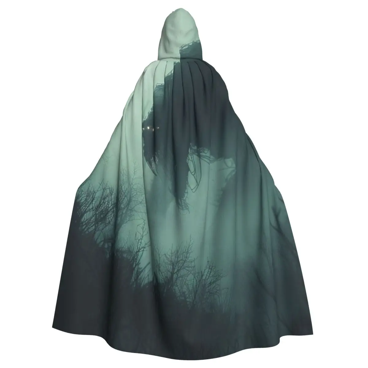 

Spectral Mist Cloak for Halloween, Perfect for Scary Events Unisex Adult Cloak with Hood Long Witch Costume Cosplay
