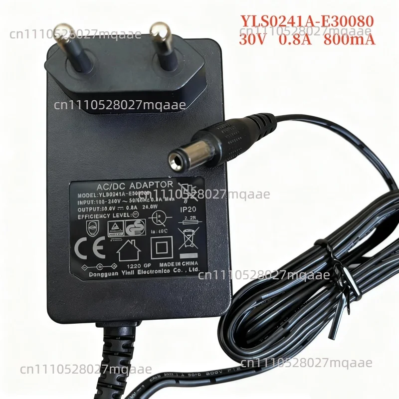 30V 0.8A 800mA Power Adapter Vacuum Cleaner Sweeper Charger YLS0241A-E30080 30V 0.8A 800mA