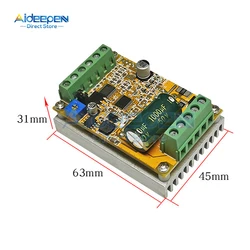 DC 6.5-50V 380W BLDC Three Phase DC Brushless Motor Controller PWM Without Hall Sensor Hall Motor Control Driver Power Supply