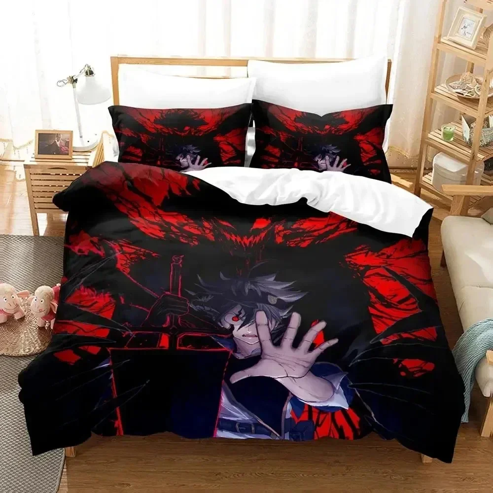 

Anime Black Clover Bedding Set Printed Bed Set With Pillowcase Bed Duvet Cover Soft Queen King Size Bedclothes Home Boys Adult