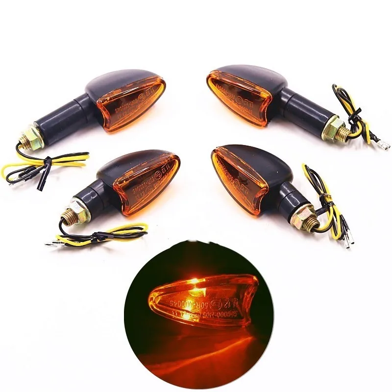 Motorcycle 12V Universal Halogen Turn Signal Light Scooter Flashing Indicator Bike Blinker Lamp For Honda Suzuki Yamaha