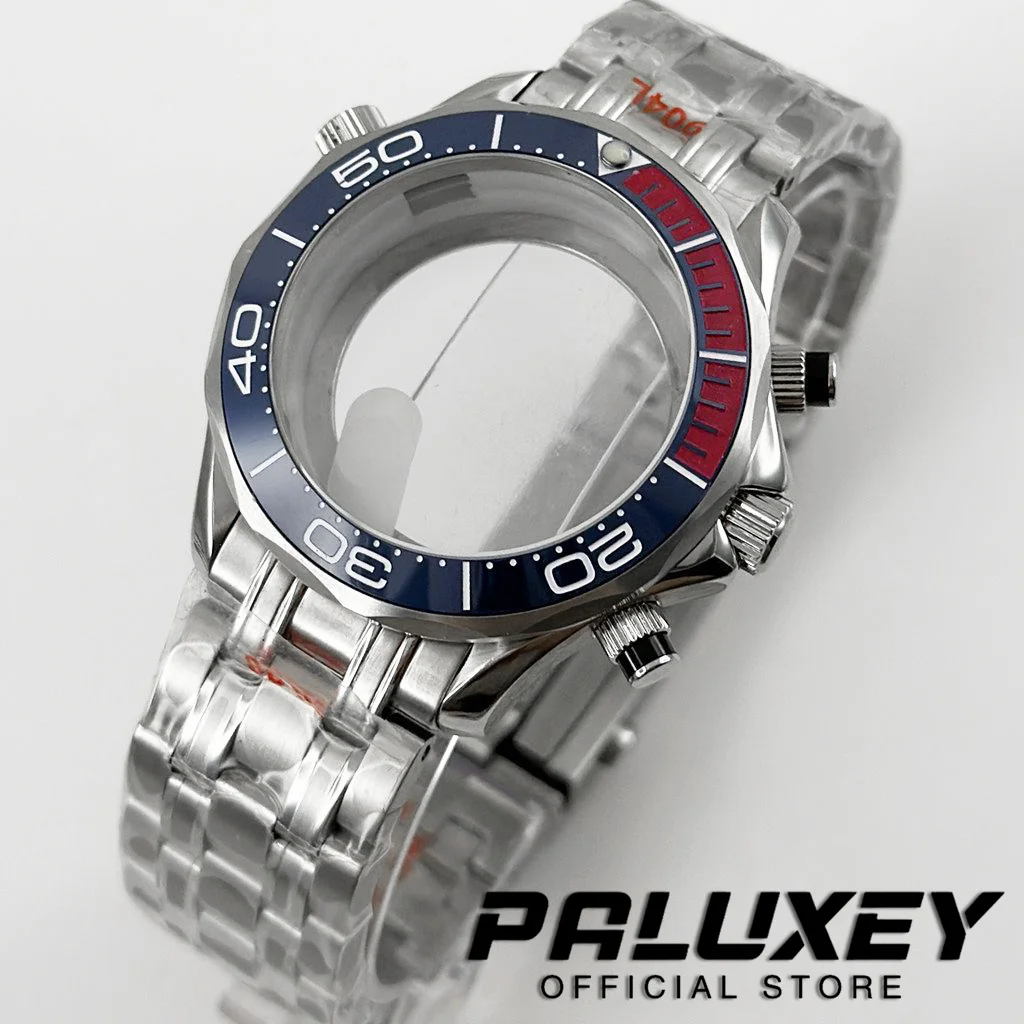 

Многофункциональный корпус часов-хронографа VK63, 41 мм, с сапфировым стеклом, подходит для кварцевого механизма VK63 VK64, корпус часов Seamaster 300.