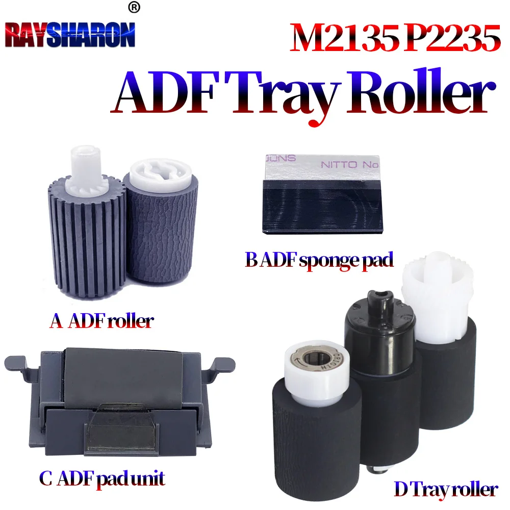 ADF/Tray Pickup Roller Separation Pad For Kyocera P2235 M2540 M2735 P2040 M2135 M2640 P2335d M2635 M5521 M5526 M6026 M6526 M2810