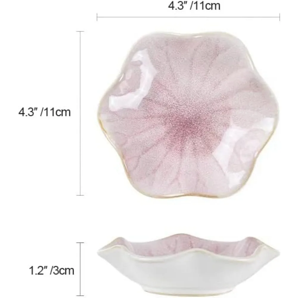 Vassoio per anelli decorativi a forma di foglia di loto, piccola ciotola per chiavi, vassoio per gingilli in ceramica, piatto per gioielli, organizzazione di orecchini per collane
