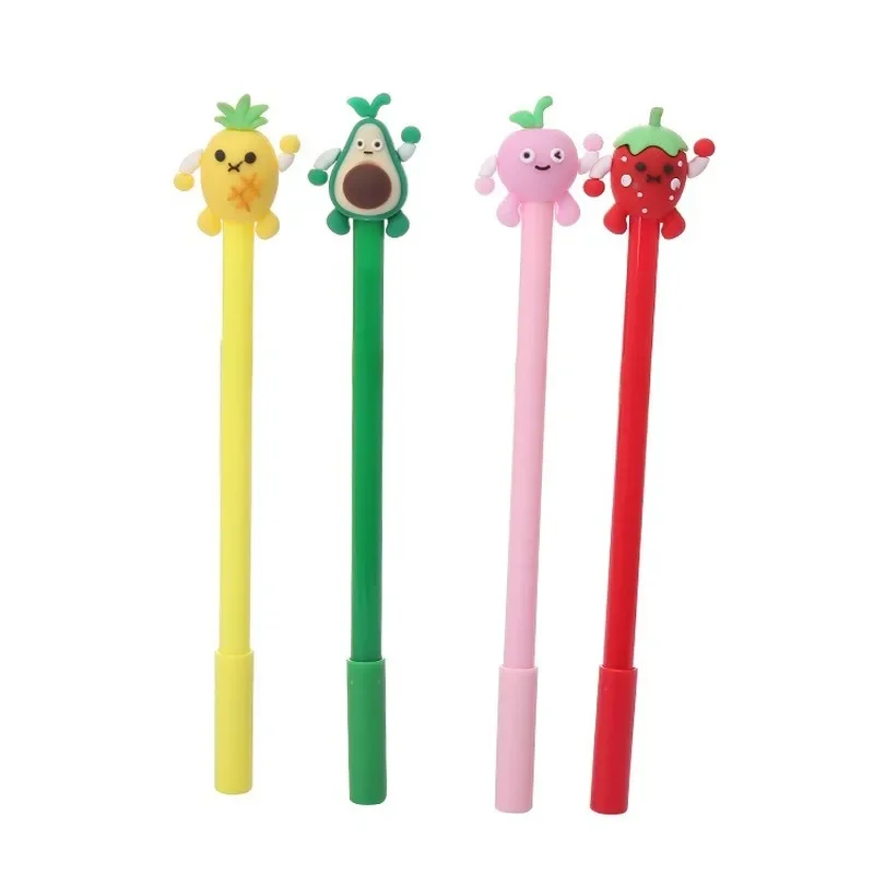 Cute Fruit Pen Creative Learning Stationery Student Test Water Pen Prizes Gifts Cartoon Wholesale Kawaii Stationery