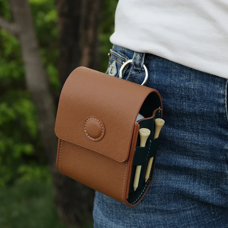 Universal Golf Rangefinder Leather Pouch, Laser Rangefinder Waist Belt Pack, Golf Ball Storage Bag, Nice Gift for Golfers