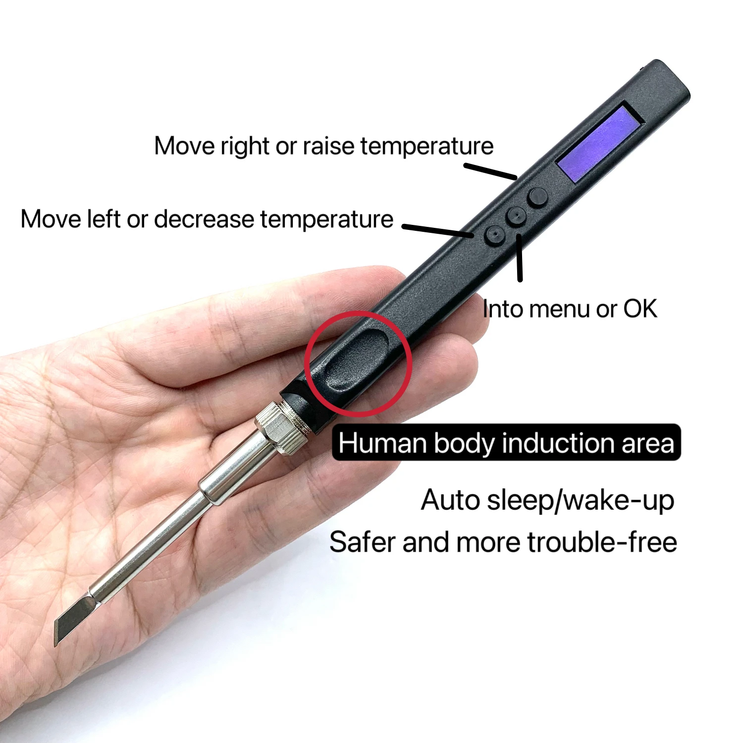 T12 Smart Electric Soldering Iron Kit PD 65W DC 72W Adjustable Temperature Portable Solder Welding Station Heat Pencil