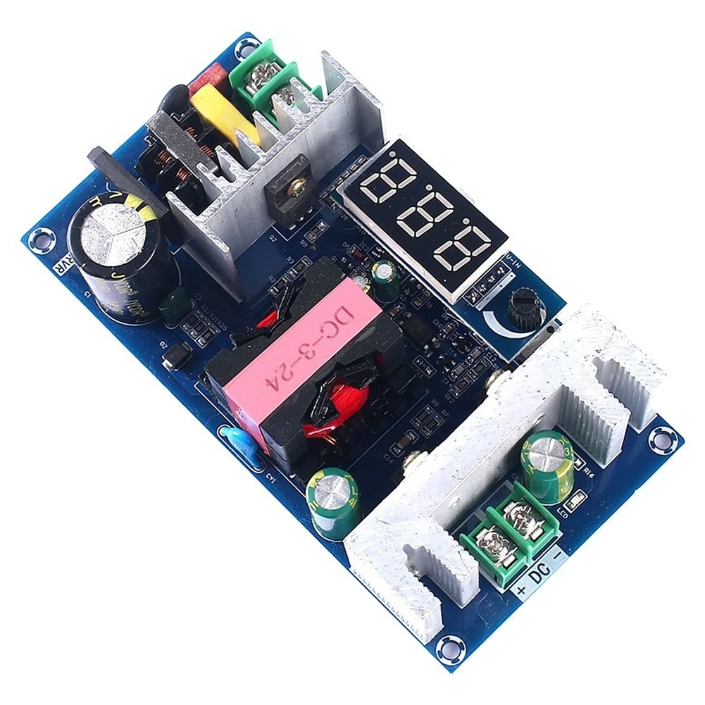 150W Switch Mode DC Power Supply AC 100-245V In 3-24V Out Adjustable Digital Voltage Readout Efficient Heat Sink Design