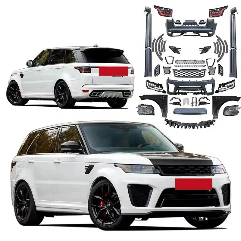 

High Quality Body Kit Good Selling For Range Rover Sport 2014-2017 Convert To 2020 SVR Front Rear Bumpers Headlights Taillights