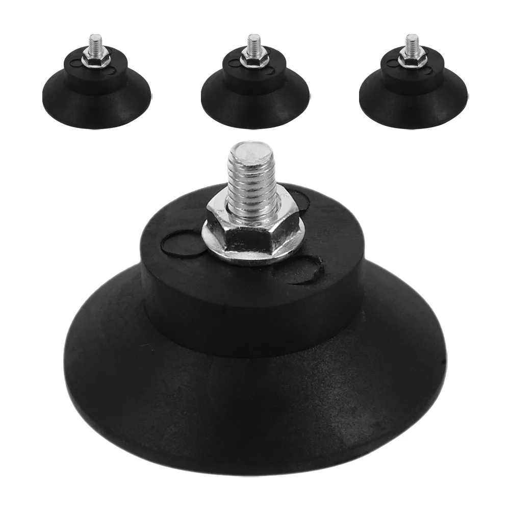 

4Pcs Anti-Slip Shock Absorber Pads M8 Threaded Rubber Foot Mounts for Air Compressor Furniture Leveling Legs Vibration Isolation