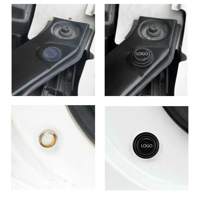 Car door shock absorber silicone buffer pad mat cushion Accessories For Hyundai  IX25 IX35 I20 I30  I40 Elantra Solaris  Sonata