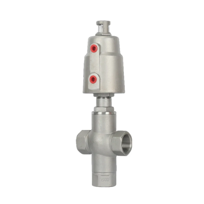 

DN20 3 Way Stainless Steel Pneumatic Actuator Angle Seat Valve Pneumatic Seat Valve 16bar For Steam Gas Oil Normally Closed