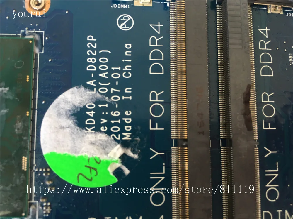 Imagem -03 - Csrzsz-motherboard Laptop para Dell Vostro 5468 7460 7560 I37100u Cn08cjm5 08cjm5 8cjm5 La-d822p Teste