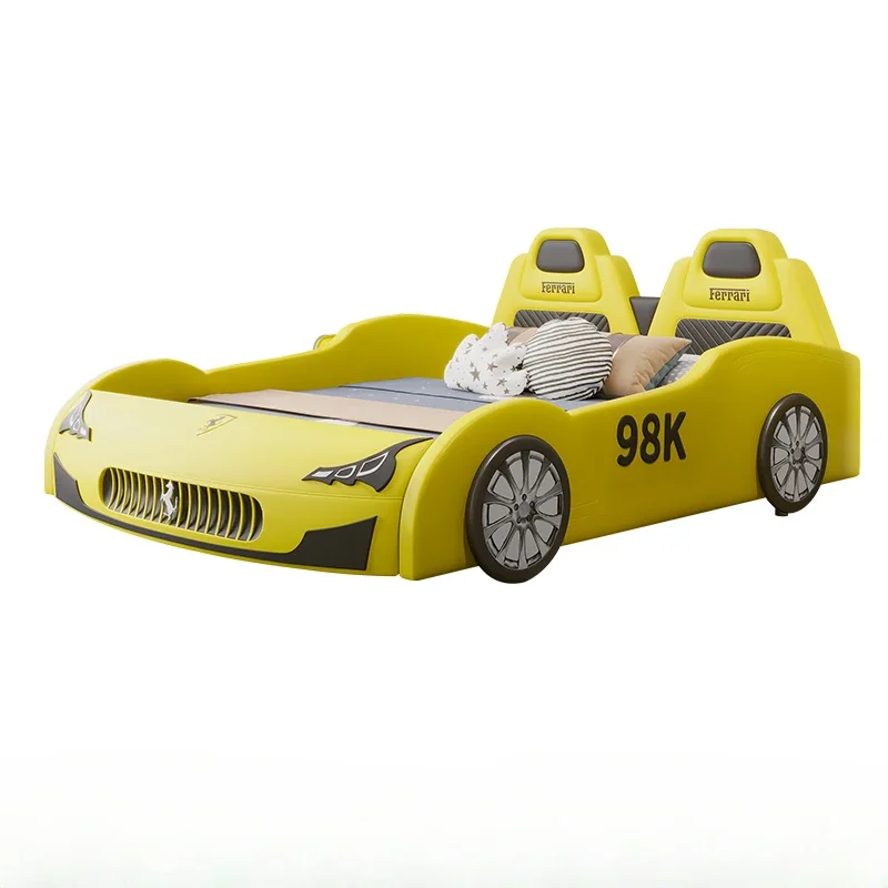 

Современная двуспальная автомобильная кровать размера «queen-size», желтая современная кровать «king-size», роскошная детская компактная коробка Cama Box, Casal, мебель для спальни