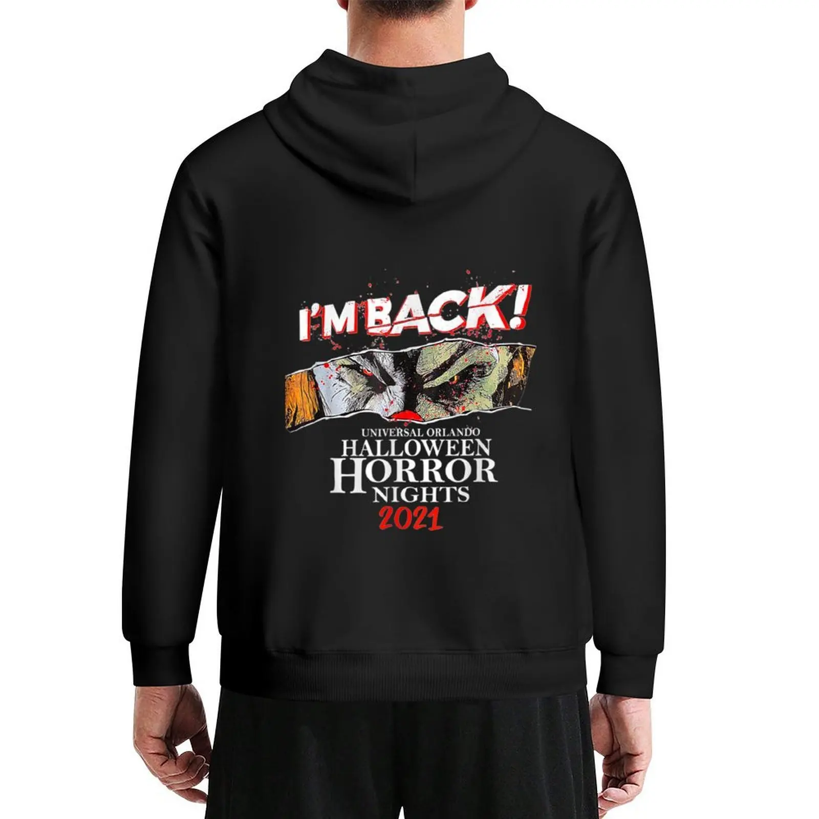 

halloween horror nights 2021 Hoodie men's sweat-shirt men's clothing korean clothes fashion men big size hoodie