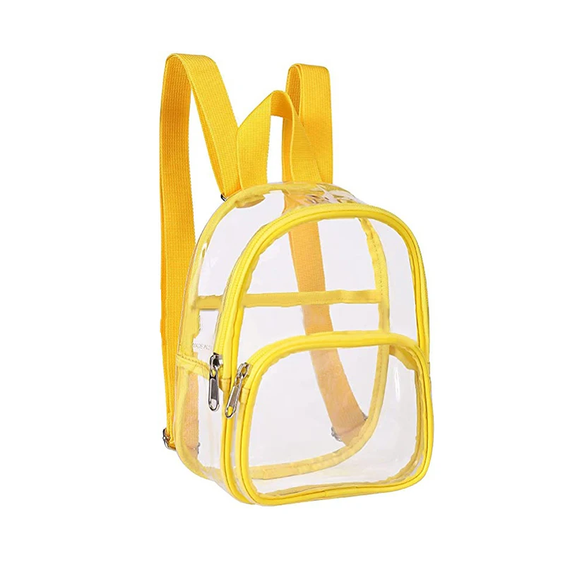 Transparent Pvc Backpack Clear Backpacks for Teenagers Students Kids Waterproof School Bag Summer Beach Stadium Swim Phone Bag