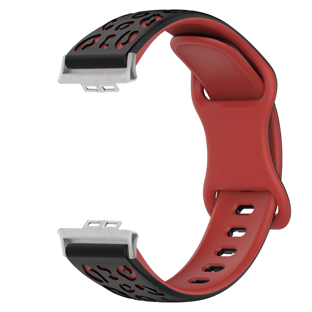 

Silicone Watch Strap For Huawei Fit 1 Fit 2 Leopard Print Easy Install Replacement Breathable Watch Band For Men Women Bracelet