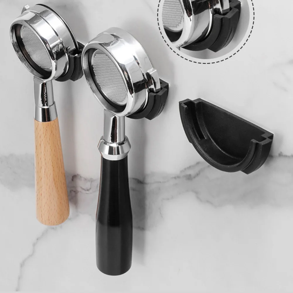 Coffee Portafilter Storage Rack For 51mm 58mm Espresso Handle Wall Mount Organizer Stainless Steel Style Kitchen Accessory Tool