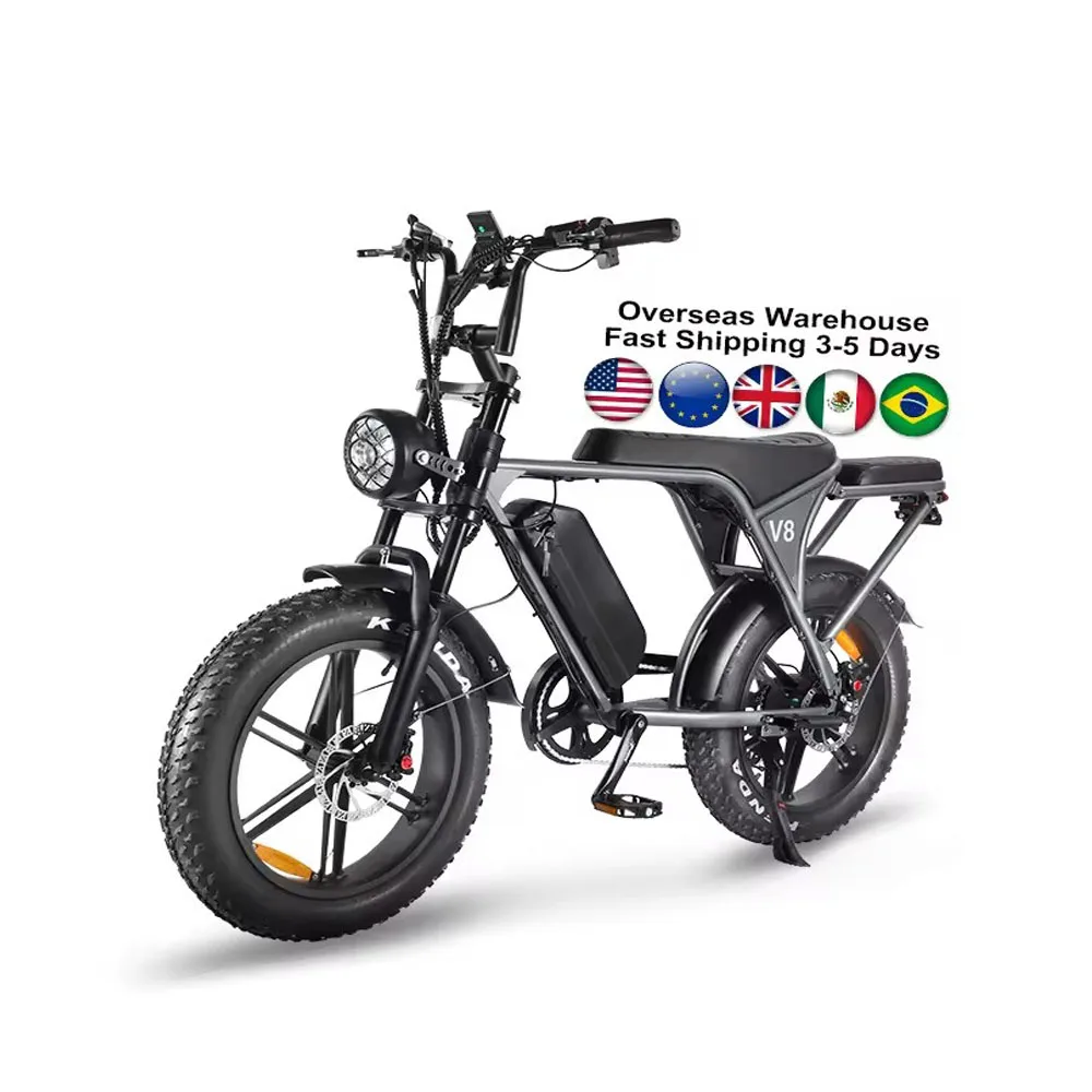 

OUXI H9 Ebike Upgrade 250W/1000W Electric Sport E-Bike With 48V Fat Tire Mountain Off-Road V8 Fatbike for City and Europe
