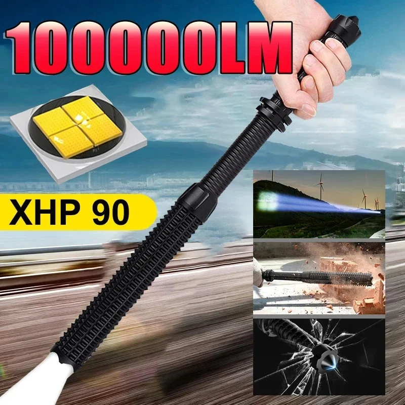 

Wolf Tooth Stick Flashlight Strong Light Charging Outdoor Super Bright Multi Functional Telescopic Self Defense Window Patrol