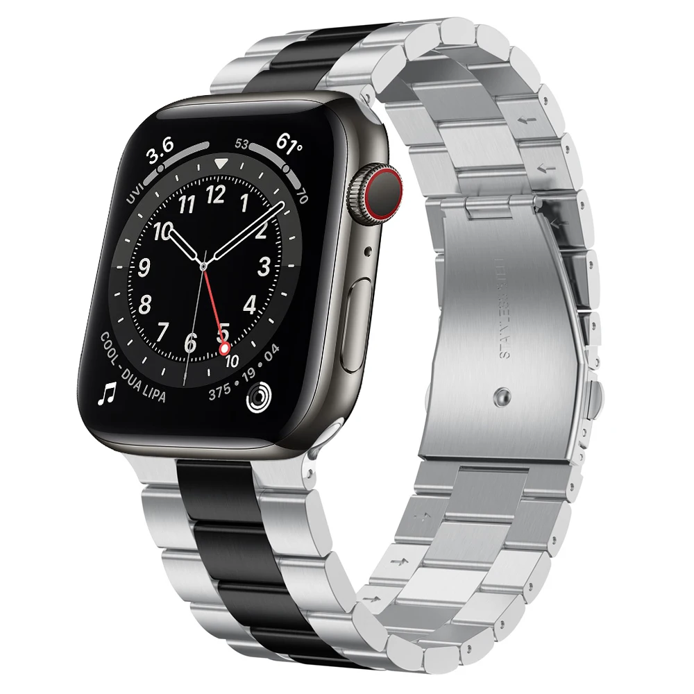 

Wristband for 2020 Apple Watch SE Band Series 6 5 4 40mm 44mm Business Stainless Steel Replacement Strap for iWatch 3 38mm 42mm