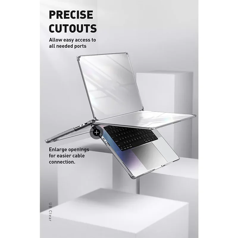 SUPCASE-funda protectora transparente para MacBook Pro, carcasa de 14 pulgadas, 2023/2021 UB, A2779 M2 Pro/ M2 Max/ A2442 M1 Pro/ M1 Max