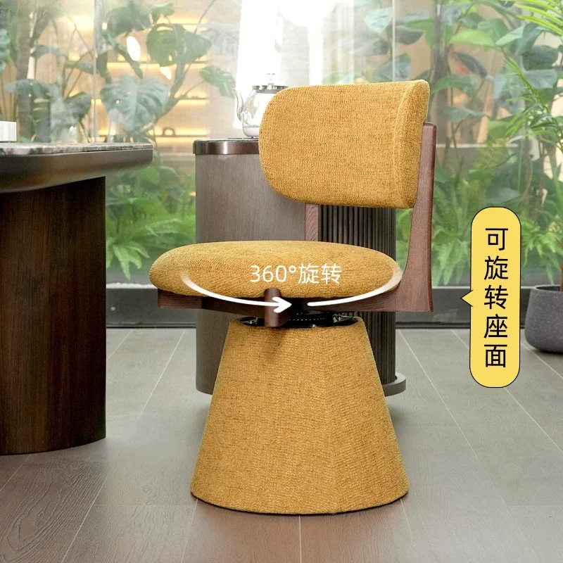 2025 New Ash Premium Leather Book Chair Tea Chair Aesthetic Master Single Chair