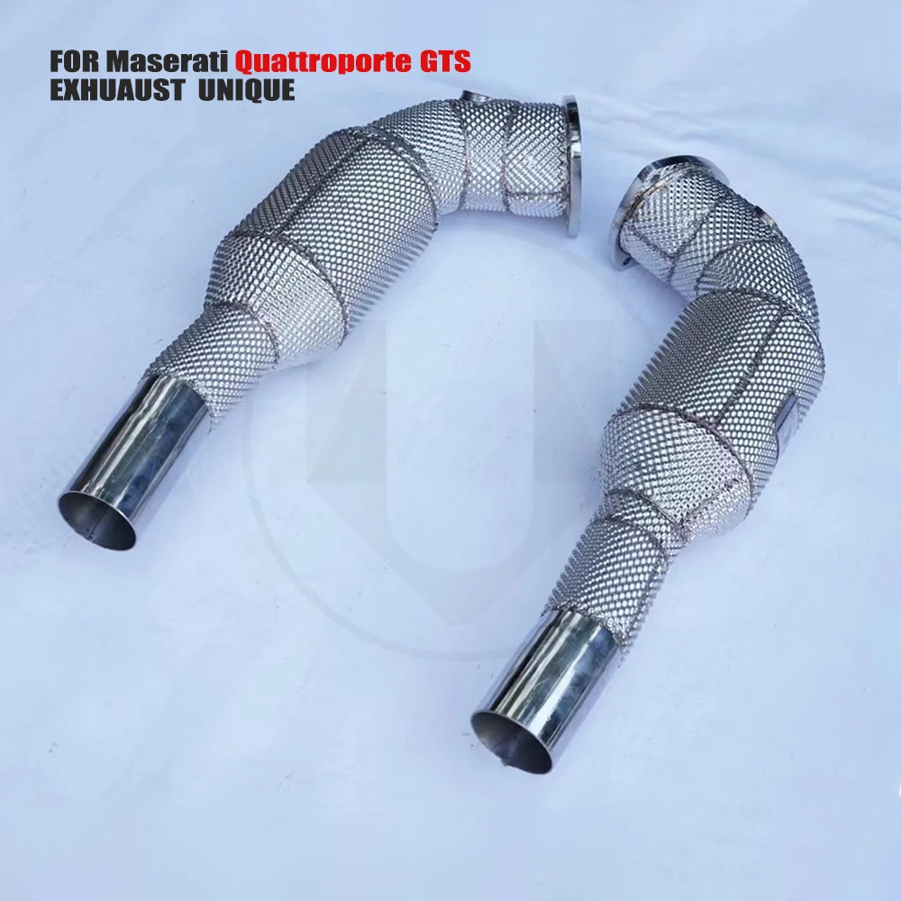 UNIQUE Exhaust Manifold Downpipe for Maserati Quattroporte GTS  Car Accessories With Catalytic converter Header Without cat pipe