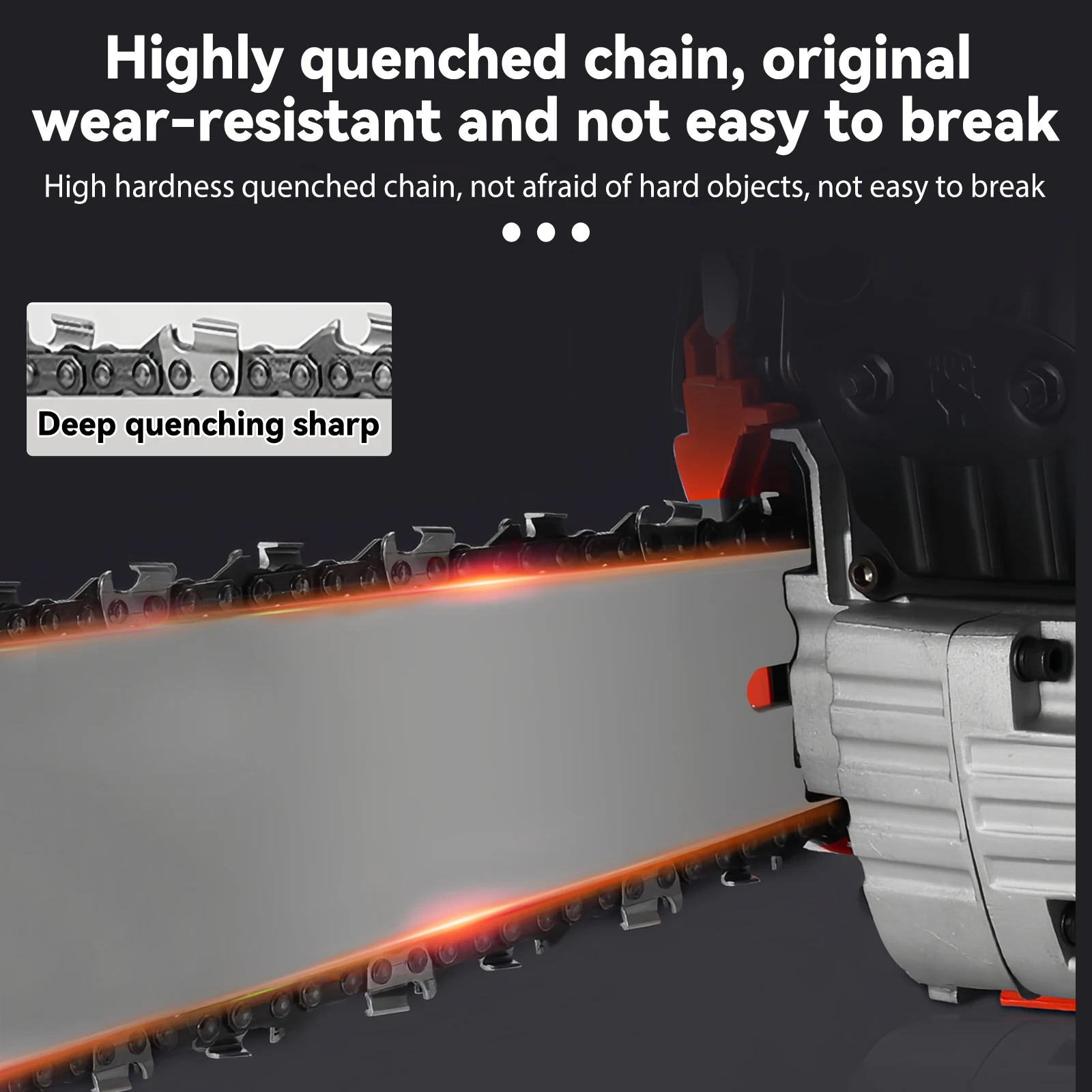 منشار غاز 2400 وات مناشير تعمل بالبنزين منشار سلسلة غاز ثنائي الأشواط 58cc شديد التحمل 20 بوصة شفرة بالمنشار حقن الزيت التلقائي #5