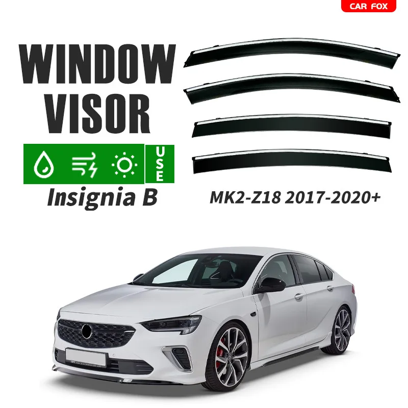 

For OPEL Vauxhall Insignia A B 2008-2020 Car Window Visor Awning Shelters Windshield Side Window Rain Sun Shade Auto Accessories