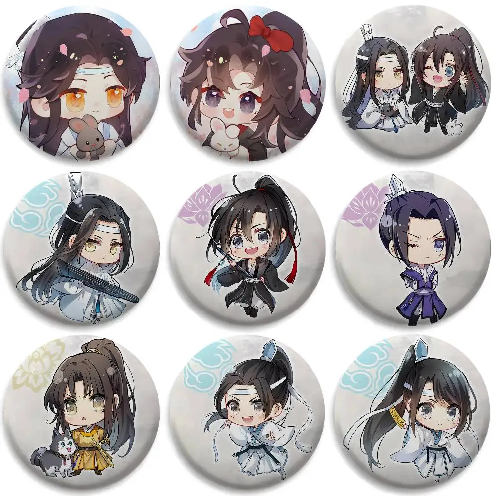 

New Arrival M-Mo Dao Zu Shi Badges Round Exquisite Badge Brooches Creative Pins For Clothes Hat Backpack Gift Accessories