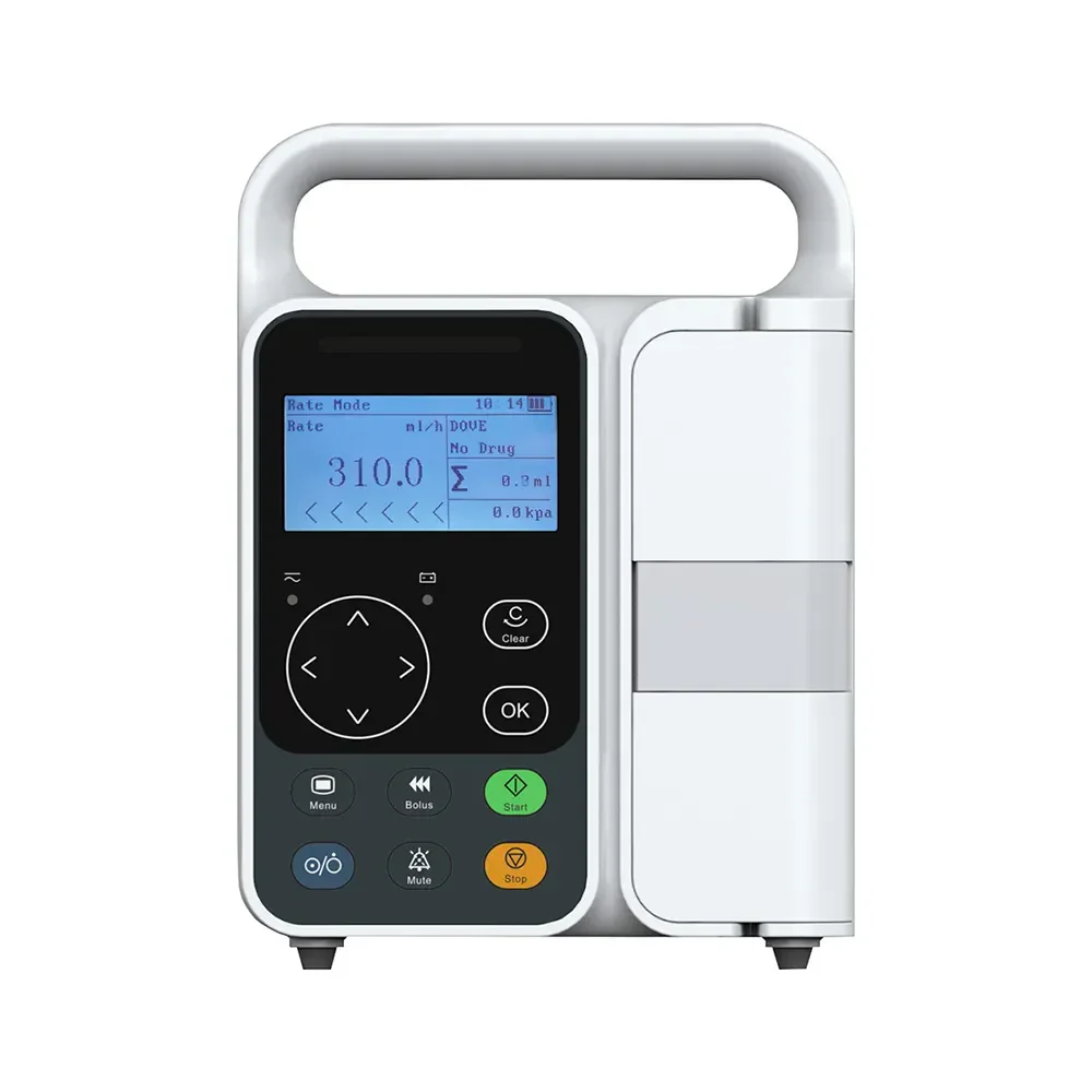 New Upgrade Human Animal Hospital Medical Infusion Pump With Automatic Infusion Audible Alarm Bubble Pressure Monitoring
