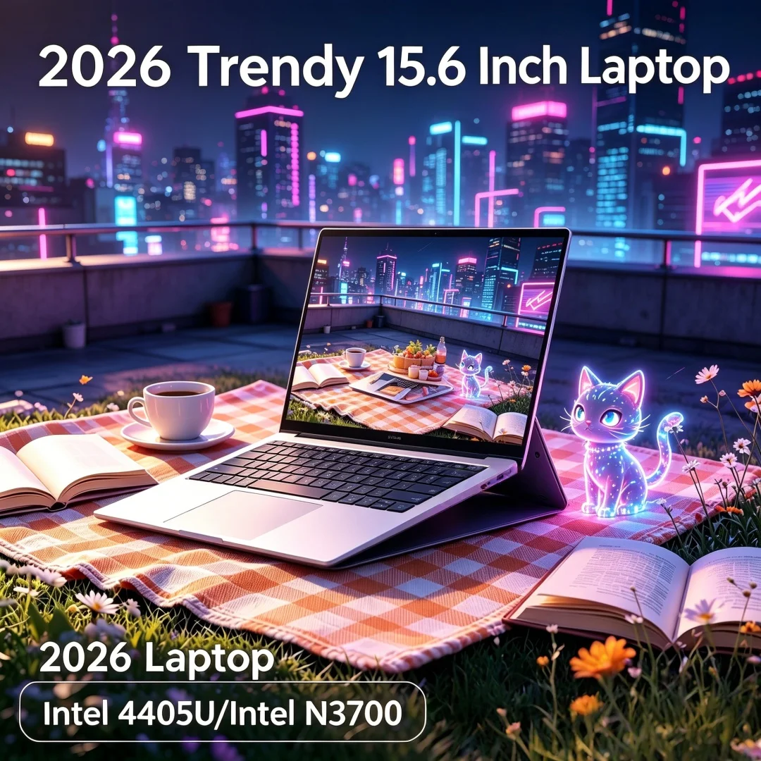 2026 New 15.6 Inch FHD Celestial Ultrathin Laptop Intel N3700/Intel 4405U Win11 DDR4 16GB/32GB SSD Exotic Intercontinental