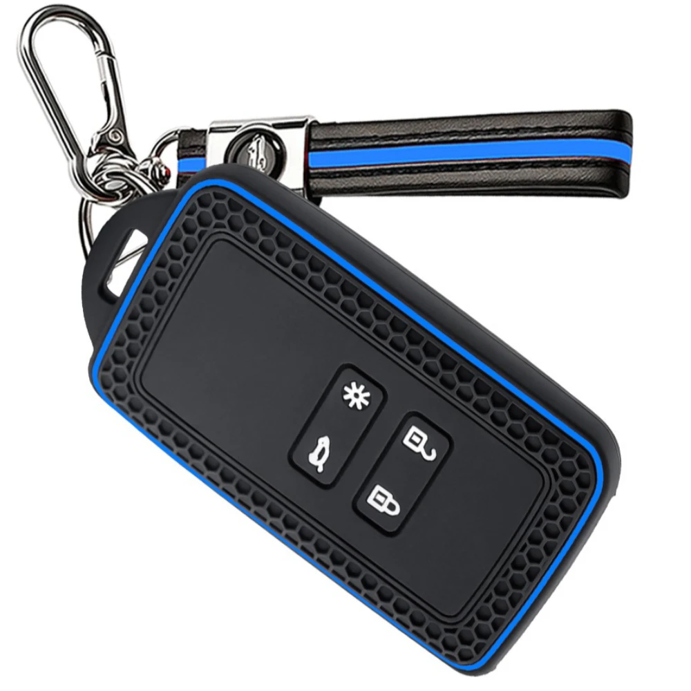 silicone car key case cover for dacia Duster logan 3 jogger sandero for Renault Clio 5 Megane 4 Zoe Kadjar Captur Arkana Koleos